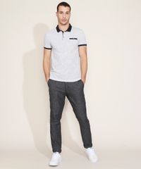Polo-de-Piquet-Masculina-Estampada-Mini-Print-Setas-Manga-Curta-Branca-9960820-Branco_3