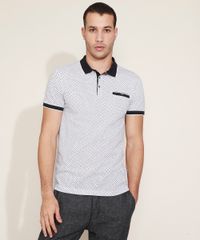 Polo-de-Piquet-Masculina-Estampada-Mini-Print-Setas-Manga-Curta-Branca-9960820-Branco_5