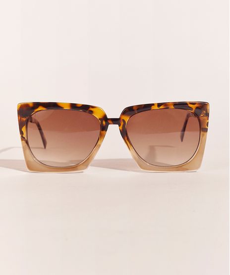 Oculos-de-Sol-Quadrado-Feminino-Feline-Tartaruga-Degrade-9966322-Tartaruga_Degrade_1