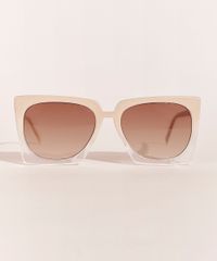Oculos-de-Sol-Quadrado-Feminino-Feline-Bege-9966409-Bege_1