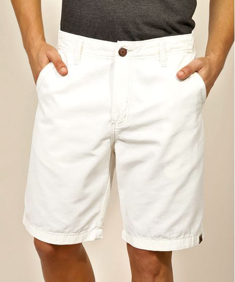 Bermuda-Masculina-Reta-com-Bolsos-Branca-9895026-Branco_1