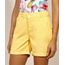 Short-de-Sarja-Feminino-Midi-Alfaiatado-Cintura-Alta-com-Bolsos-Amarelo-Claro-9967133-Amarelo_Claro_1