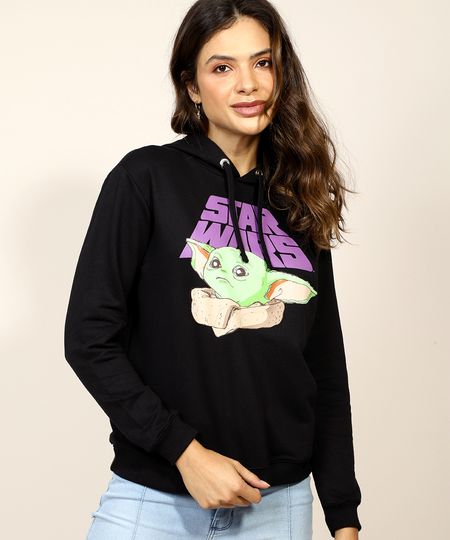 Blusao-de-Moletom-Feminino-Baby-Yoda-com-Capuz-Preto-9971294-Preto_1
