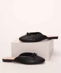 Mule-Feminino-Via-Uno-Bico-Redondo-com-Laco-Preto-9971494-Preto_1