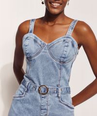 Vestido-Jeans-Feminino-Hype-Beachwear-Curto-Marmorizado-com-Cinto-Alca-Media-Azul-Claro-9972440-Azul_Claro_4