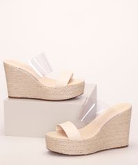 Tamanco-Feminino-Oneself-Plataforma-com-Tira-em-Vinil-Bege-9975012-Bege_1