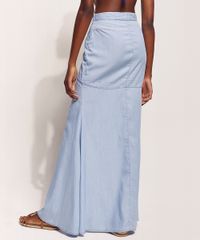 Saia-Jeans-Feminina-Hype-Beachwear-Longa-com-Recorte-e-Fenda-Azul-Claro-9970327-Azul_Claro_2