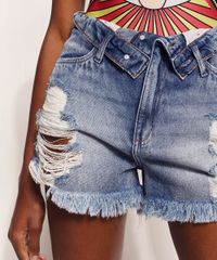 Short-Jeans-Feminino-Hype-Beachwear-Cintura-Alta-Destroyed-com-Cos-Virado-Azul-Medio-9970331-Azul_Medio_4