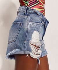 Short-Jeans-Feminino-Hype-Beachwear-Cintura-Alta-Destroyed-com-Cos-Virado-Azul-Medio-9970331-Azul_Medio_5