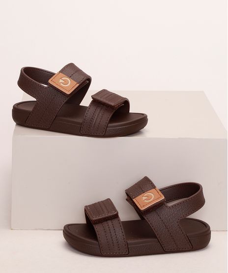 Sandalia-Papete-Infantil-Cartago-com-Velcro-Marrom-9974738-Marrom_1