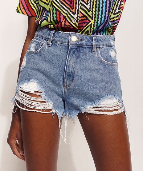 Short-Jeans-Feminino-Hype-Beachwear-Tal-Mae-Tal-Filha-Cintura-Super-Alta-Destroyed-com-Bordado-de-Olho-Azul-Medio-9970328-Azul_Medio_1