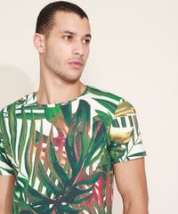 Camiseta-Masculina-Slim-Estampada-de-Folhagens-Manga-Curta-Gola-Careca-Verde-9967065-Verde_6