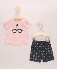 Conjunto-Infantil-Harry-Potter-de-Blusa-Manga-Curta-Off-White---Bermuda-Ciclista-Cinza-Mescla-Escuro-9967952-Cinza_Mescla_Escuro_1