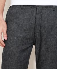 Calca-de-Sarja-Masculina-Slim-com-Bolso-Chumbo-9968638-Chumbo_4