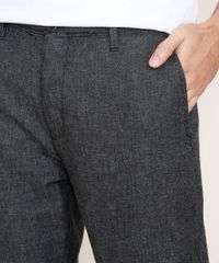 Calca-de-Sarja-Masculina-Slim-com-Bolso-Chumbo-9968638-Chumbo_5