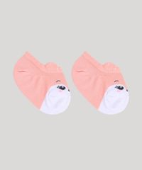 Meia-Infantil-Selene-Raposinha-Sapatilha-Coral-9972662-Coral_1