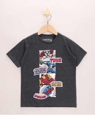 Camiseta-Infantil-Os-Vingadores-Manga-Curta-Gola-Careca-Cinza-Mescla-Escuro-9968332-Cinza_Mescla_Escuro_1