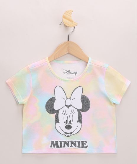 Blusa-Infantil-Cropped-Minnie-Estampado-Tie-Dye-com-Brilho-Manga-Curta-Decote-Redondo-Multicor-9968367-Multicor_1