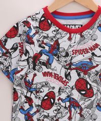 Pijama-Infantil-Homem-Aranha-Estampado-Manga-Curta-Cinza-Claro-9963719-Cinza_Claro_4