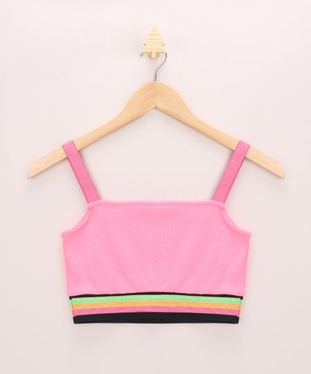 Top-Cropped-Juvenil-Canelado-Alca-Media-Decote-Reto-Rosa-Neon-9964151-Rosa_Neon_1