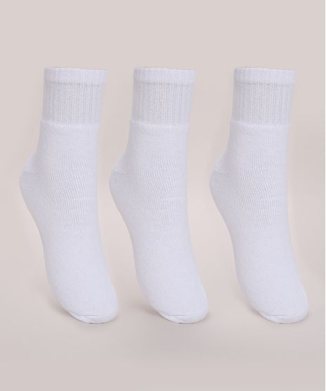 Kit-de-3-Meias-Masculinas-Trifil-Atoalhada-Cano-Medio-Branco-9974599-Branco_1