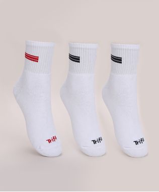 Kit-de-3-Meias-Masculinas-Trifil-Esportiva-Cano-Medio-Branco-9974589-Branco_1