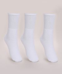 Kit-de-3-Meias-Masculinas-Trifil-Esportiva-Atoalhada-Cano-Medio-Branco-9974590-Branco_1