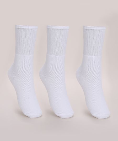 Kit-de-3-Meias-Masculinas-Trifil-Esportiva-Atoalhada-Cano-Medio-Branco-9974590-Branco_1 Kit-de-3-Meias-Masculinas-Trifil-Esportiva-Atoalhada-Cano-Medio-Branco-9974590-Branco_1