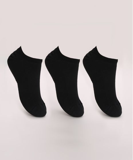 Kit-de-3-Meias-Masculinas-Trifil-Esportiva-Cano-Baixo-Preto-9974603-Preto_1