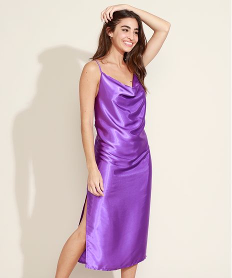 Vestido-Feminino-Midi-com-Fendas-Alca-Fina-e-Decote-Degage-Roxo-9982164-Roxo_1