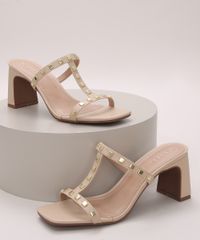 Tamanco-Feminino-Oneself-com-Tachas-Salto-Medio-Reto-Bege-9973719-Bege_1
