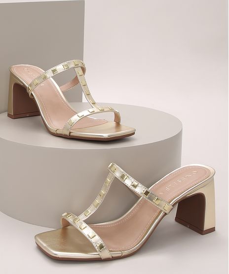 Tamanco-Feminino-Oneself-com-Tachas-Salto-Medio-Reto-Dourado-9973722-Dourado_1