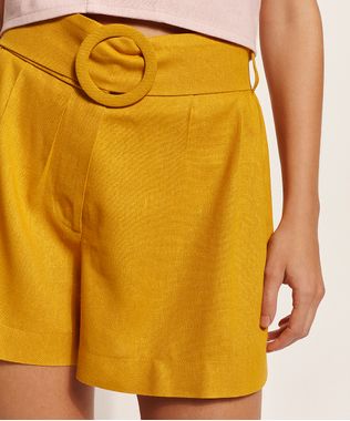 Short-Feminino-Ostra-Brasil-Cintura-Alta-Alfaiatado-com-Linho-e-Cinto-Mostarda-9961956-Mostarda_1