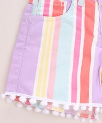 Short-de-Sarja-Infantil-Listrado-com-Pompons-Branco-9965924-Branco_4