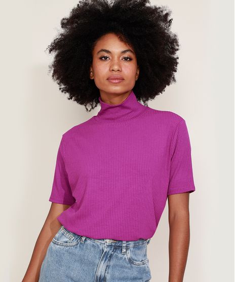 Blusa-Feminina-Mindset-Canelada-Manga-Curta-Gola-Alta-Roxa-9950305-Roxo_1_1