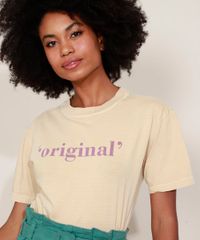 T-Shirt-Feminina-Mindset--Original--Manga-Curta-Decote-Redondo-Bege-9974956-Bege_1