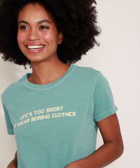 T-Shirt-Feminina-Mindset--Life-s-Too-Short--Manga-Curta-Decote-Redondo-Verde-9974960-Verde_5
