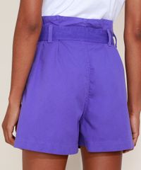 Short-de-Sarja-Feminino-Mindset-Clochard-Cintura-Super-Alta-Alfaiatado-com-Cinto-Roxo-9964422-Roxo_2