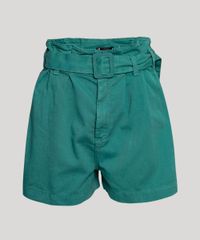Short-de-Sarja-Feminino-Mindset-Clochard-Cintura-Super-Alta-Alfaiatado-com-Cinto-Verde-Escuro-9964422-Verde_Escuro_6