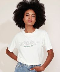 T-Shirt-Feminina-Mindset--The-Optimist-Club--Manga-Curta-Decote-Redondo-Off-White-9974958-Off_White_1