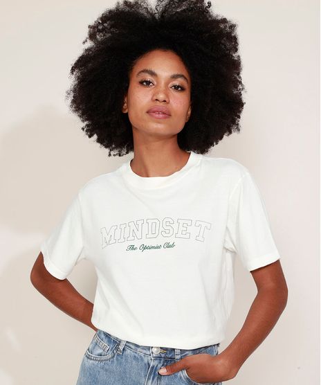 T-Shirt-Feminina-Mindset--The-Optimist-Club--Manga-Curta-Decote-Redondo-Off-White-9974958-Off_White_1
