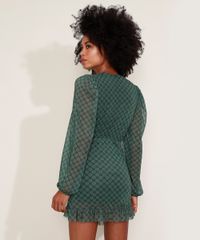 Vestido-de-Tule-Feminino-Mindset-Curto-Estampado-Floral-Manga-Bufante-Verde-Escuro-9975489-Verde_Escuro_2