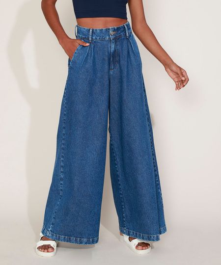 Calca-Jeans-feminina-Mindset-Wide-Pantalona-Cintura-Super-Alta-com-Pregas-Azul-Medio-9979853-Azul_Medio_1
