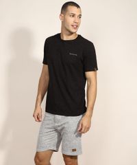 Bermuda-de-Moletom-Masculina-Reta-Texturizado-com-Bolsos-Cinza-Mescla-Claro-9967980-Cinza_Mescla_Claro_3