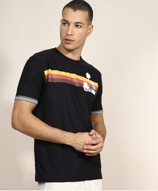 Camiseta-Masculina-com-Listra-Manga-Curta-Gola-Careca-Preto-9968466-Preto_1