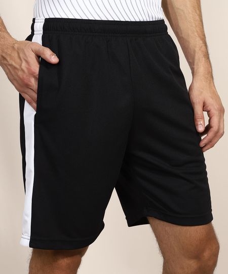 Bermuda-Masculina-Esportiva-Ace--Can-t-Stop-Me--com-Faixa-Lateral-Preta-9969631-Preto_1