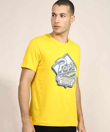 Camiseta-Masculina-Estampada-Gilmore-Girls-Manga-Curta-Gola-Careca-Amarela-9974927-Amarelo_1