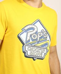 Camiseta-Masculina-Estampada-Gilmore-Girls-Manga-Curta-Gola-Careca-Amarela-9974927-Amarelo_2
