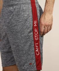 Bermuda-Masculina-Esportiva-Ace--Can-t-Stop-Me--com-Faixa-Lateral-Cinza-Mescla-9969631-Cinza_Mescla_4