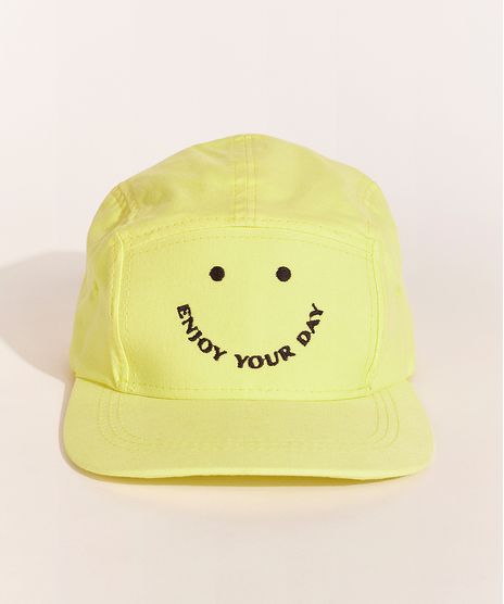 Bone-Masculino-Birden-Aba-Reta--Enjoy-Your-Day--Amarelo-9960210-Amarelo_1